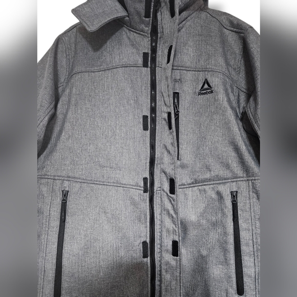 Men's Reebok 3 in 1 Systems Jacket, Hooded, Gray, Size Large, NWT - Picture 2 of 15
